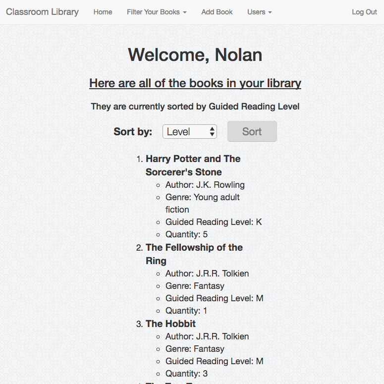 Classroom Library